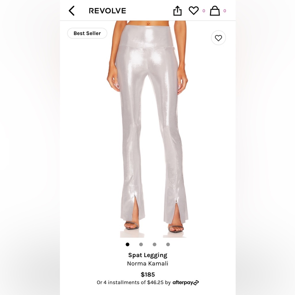 Norma Kamali Spat Split Hem Leggings S worn 1x